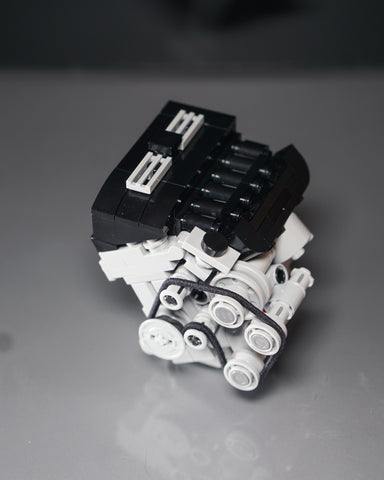 BMW N54 engine lego model black valvecover