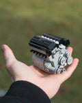 BMW M3 E46 S54 engine lego model in hand for size